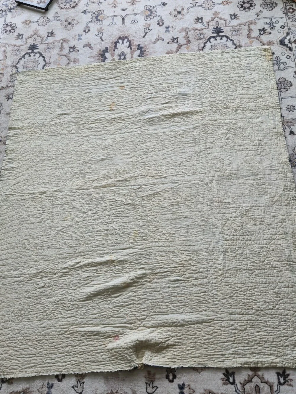Vintage 1930s-40s Feedsack Churn Dash Cutter Quilt
